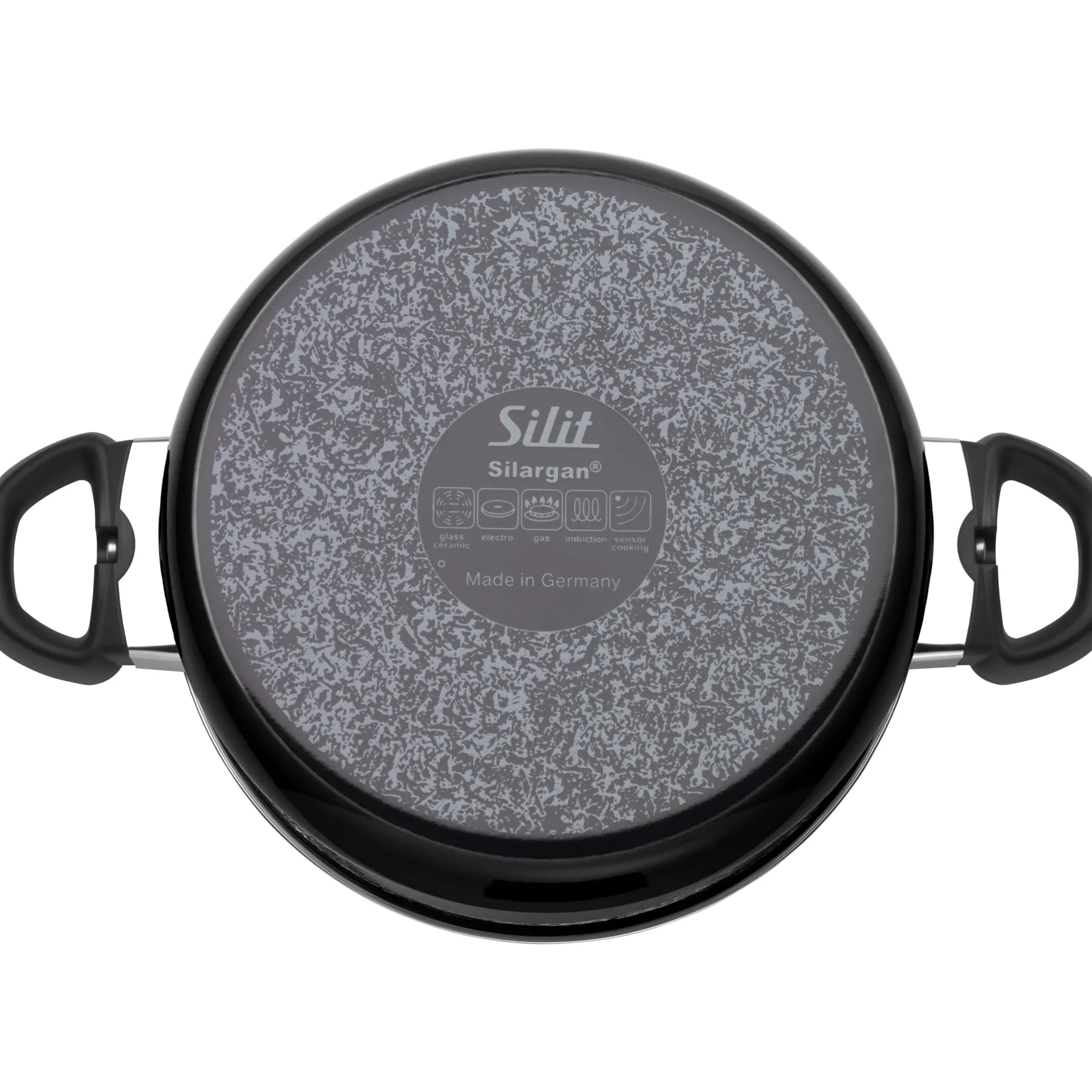 Bratentöpfe|WMF Silit Silargan® Modesto Bratentopf mit Deckel, 24 cm, Black