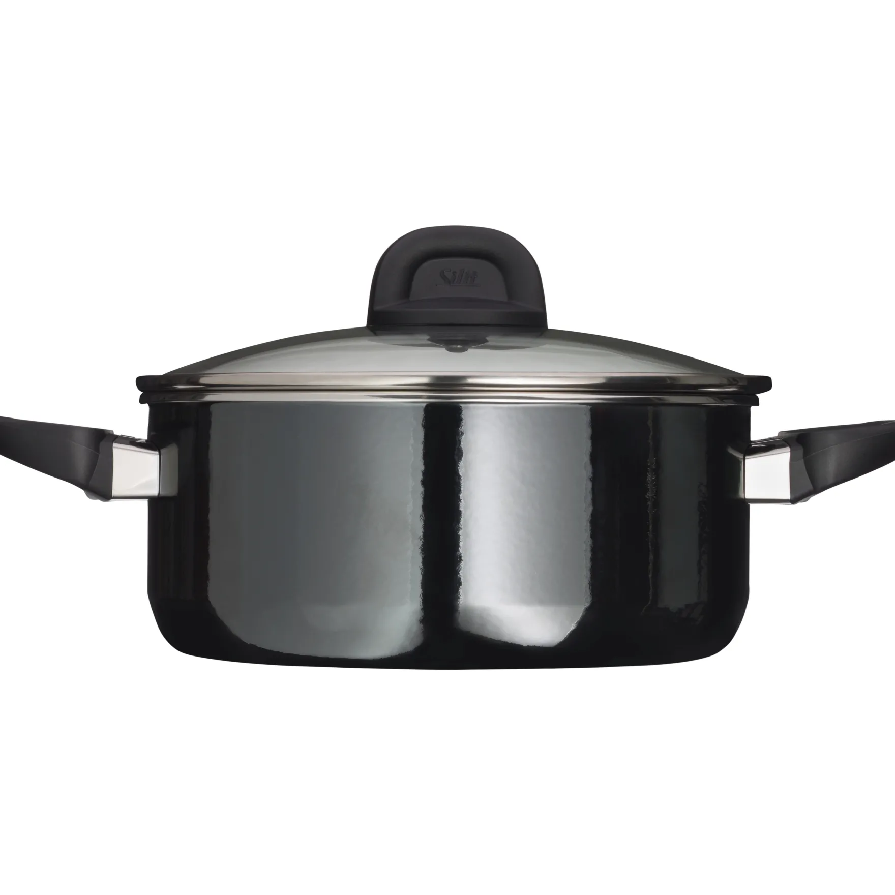 Bratentöpfe|WMF Silit Silargan® Modesto Bratentopf mit Deckel, 24 cm, Black
