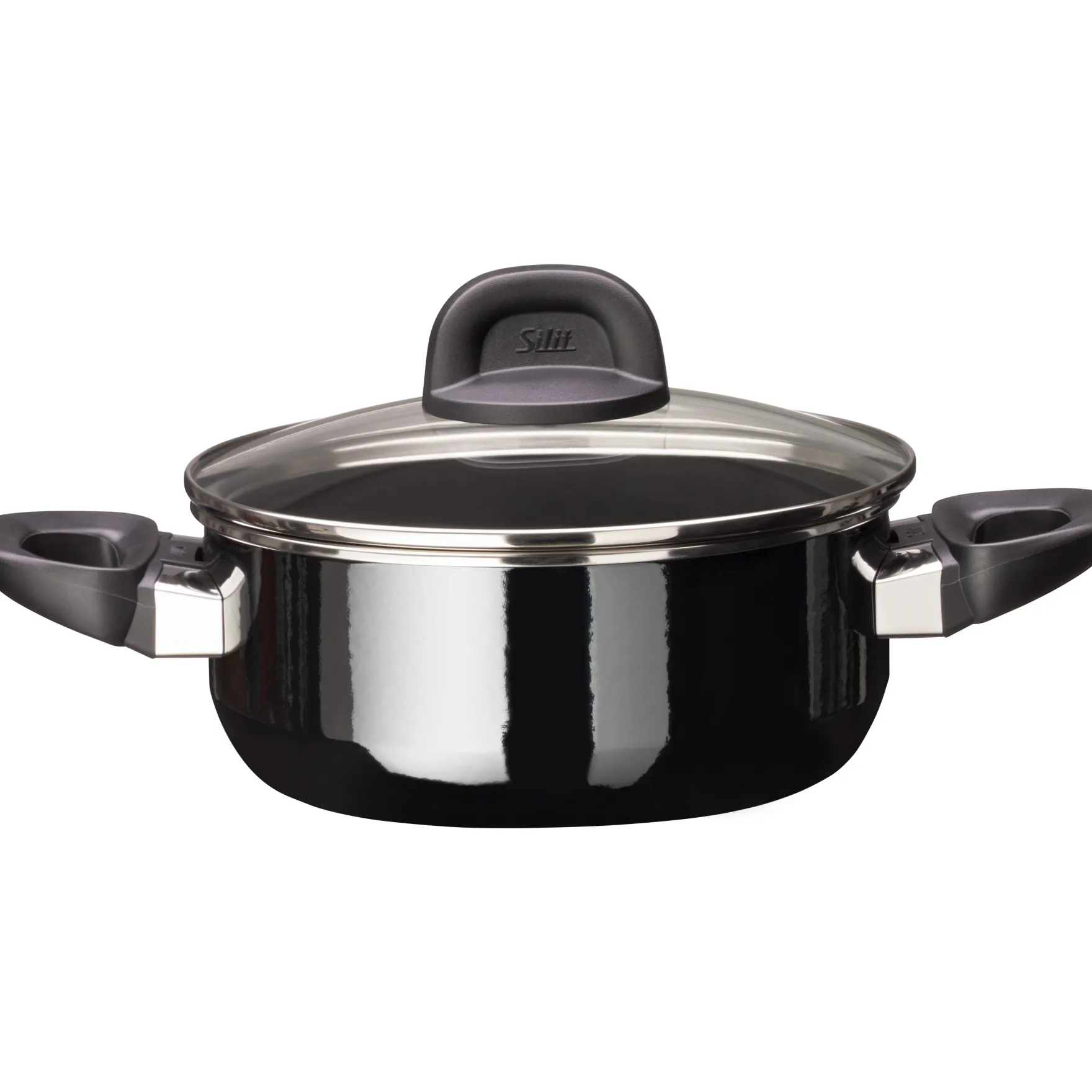 Bratentöpfe|WMF Silit Silargan® Modesto Bratentopf mit Deckel, 20 cm, Black