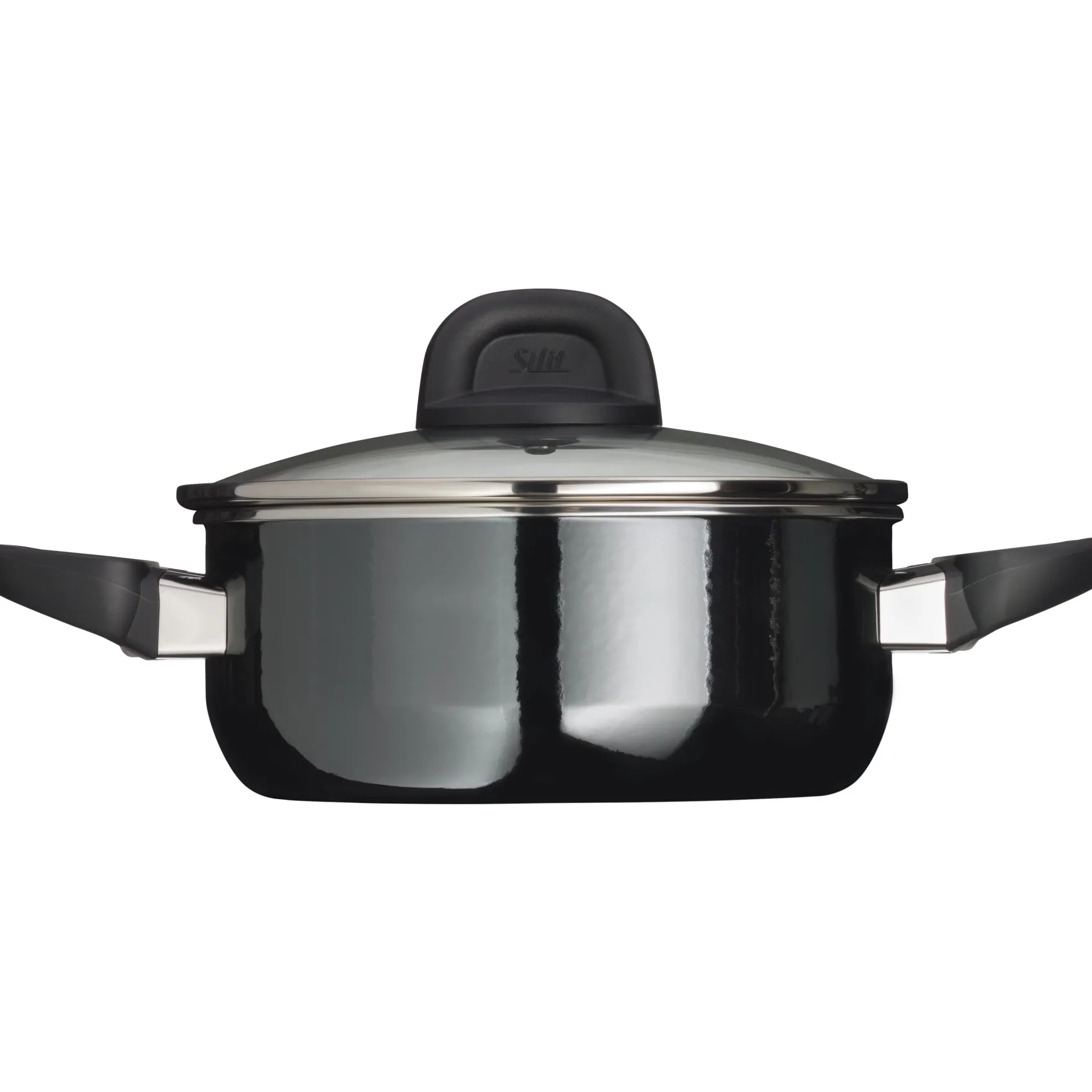 Bratentöpfe|WMF Silit Silargan® Modesto Bratentopf mit Deckel, 20 cm, Black
