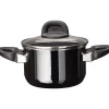 Induktionstöpfe|Kochtöpfe|WMF Silit Silargan® Modesto Kochtopf mit Deckel, 16 cm, Black