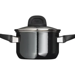 Induktionstöpfe|Kochtöpfe|WMF Silit Silargan® Modesto Kochtopf mit Deckel, 16 cm, Black