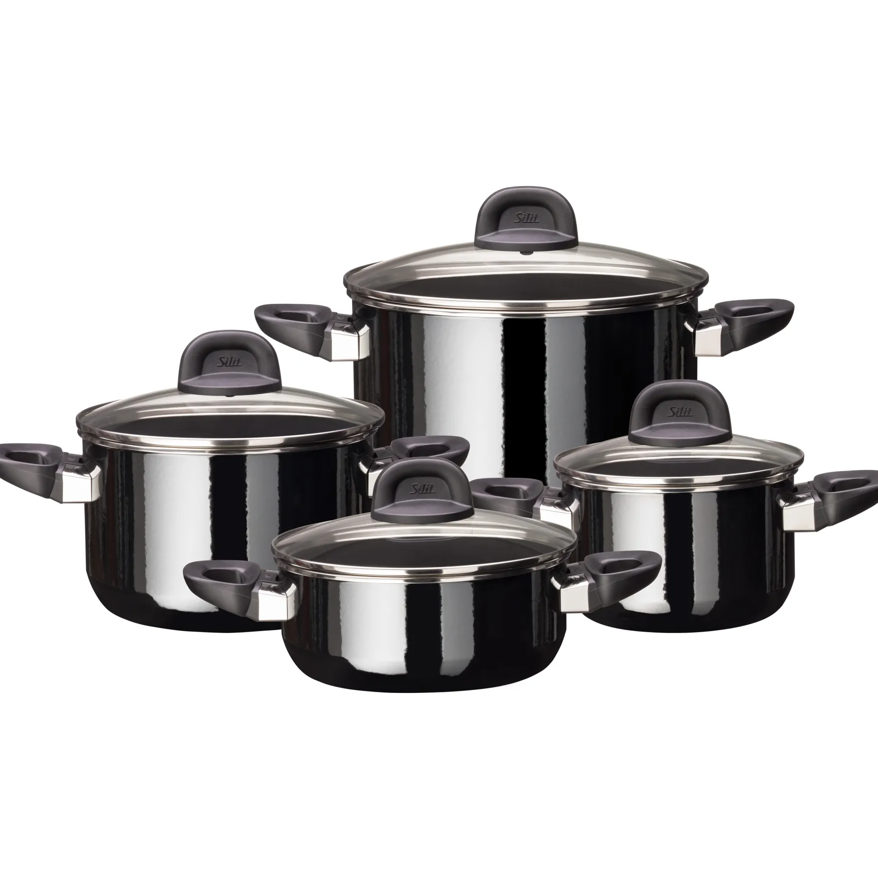 Topfsets|WMF Silit Silargan® Modesto Topf-Set 4-teilig, Black