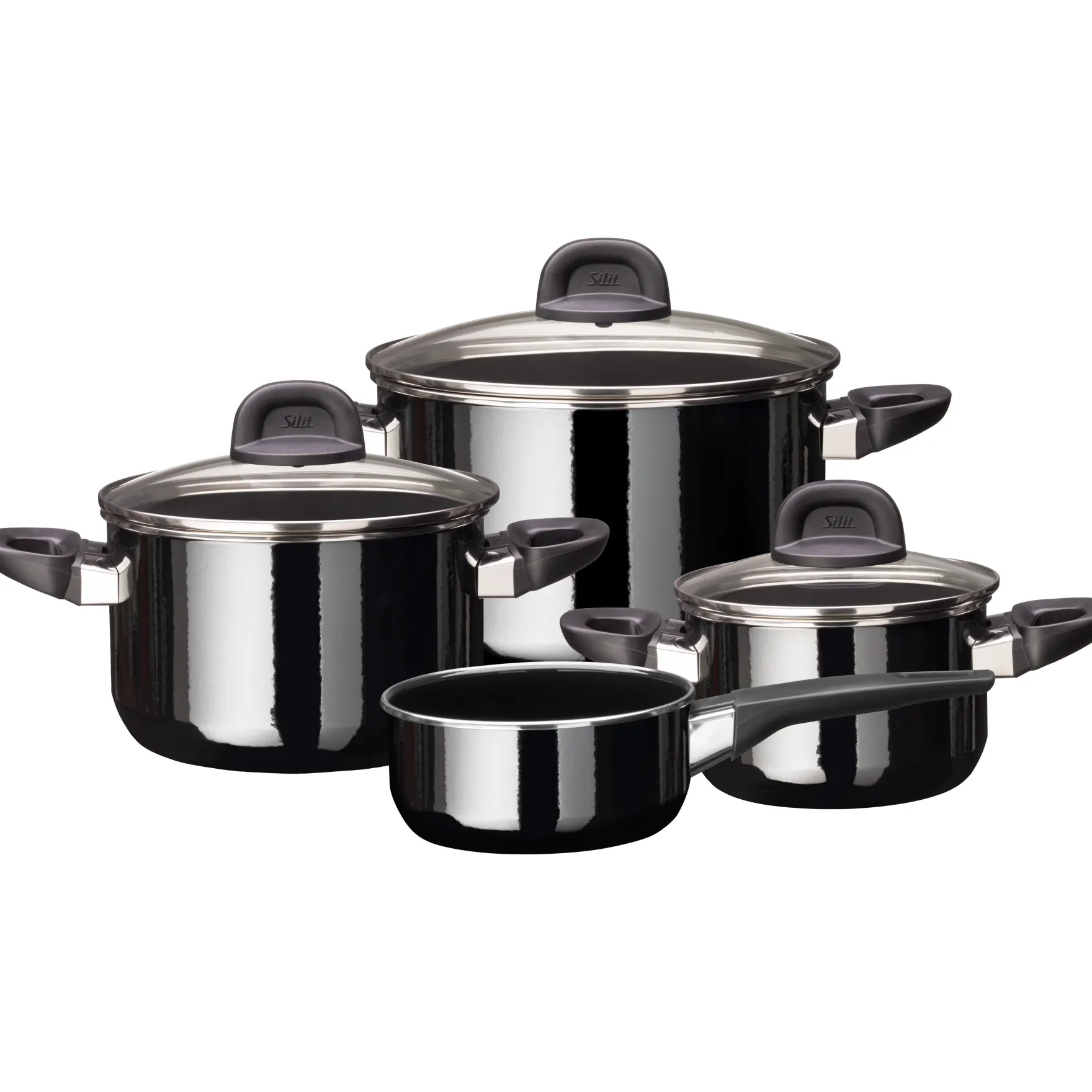Topfsets|WMF Silit Silargan® Modesto Topf-Set 4-teilig, Black