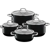 Topfsets|WMF Silit Silargan® Passion Topf-Set, 4-teilig, Black