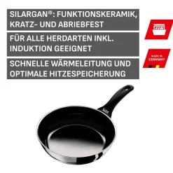 Induktionspfannen|Bratpfannen|WMF Silit Silargan® Professional Stielpfanne hoch, 24 cm, Black