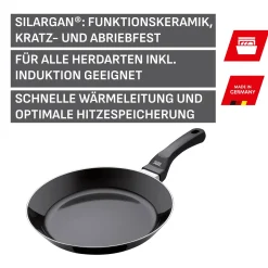 Induktionspfannen|Bratpfannen|WMF Silit Silargan® Professional Stielpfanne flach, 28 cm, Black