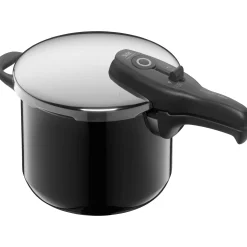 Schnellkochtöpfe|Induktionstöpfe|WMF Silit Silargan® Sicomatic t-Plus Schnellkochtopf 22 cm, 6,5 l, Black