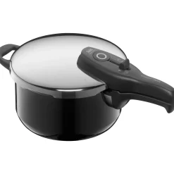 Schnellkochtöpfe|Induktionstöpfe|WMF Silit Silargan® Sicomatic t-Plus Schnellkochtopf-Set, 22 cm, 4,5 l und 3,0 l, Black