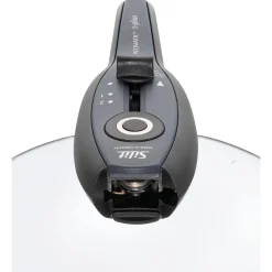 Schnellkochtöpfe|Induktionstöpfe|WMF Silit Silargan® Sicomatic t-Plus Schnellkochtopf-Set, 22 cm, 4,5 l und 3,0 l, Black