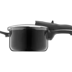 Schnellkochtöpfe|Induktionstöpfe|WMF Silit Silargan® Sicomatic t-Plus Schnellkochtopf, 22 cm, 4,5 l, Black