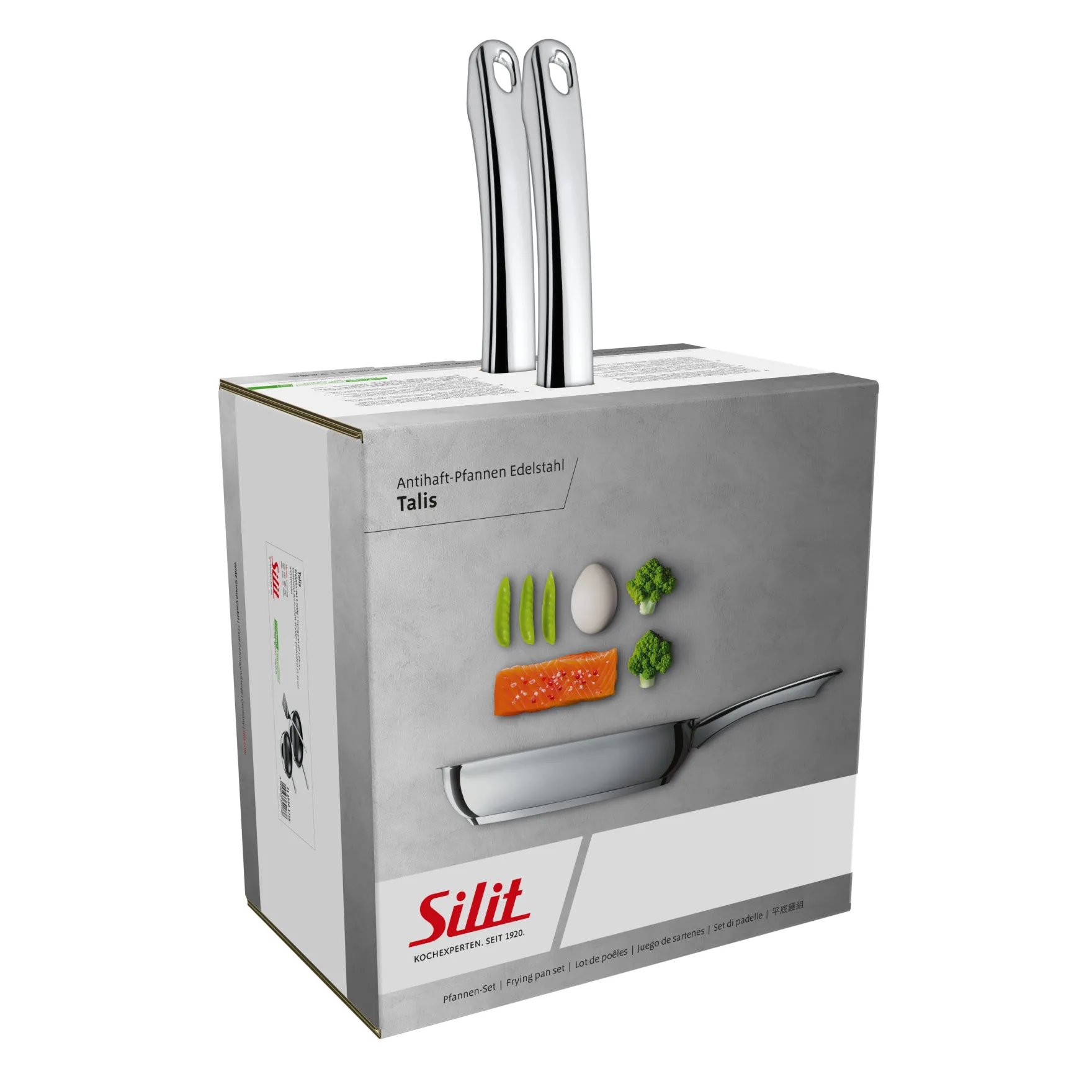 Küchenutensilien|Induktionspfannen|WMF Silit Talis Pfannen-Set mit Pfannenwender, 20 & 24 cm