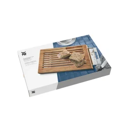 Schneidebretter|WMF Smart Storage Brotschneidebrett mit Auffangschale Schneidebrett, 44 x 27 cm
