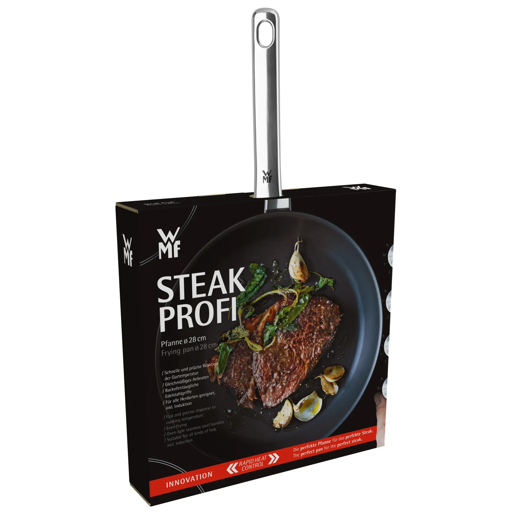 Induktionspfannen|Bratpfannen|WMF Steak Profi Stielpfanne, 24 cm