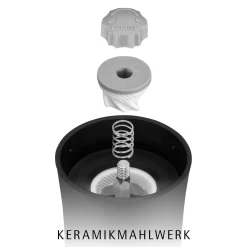 Salz- & Pfeffermühlen|Gewürzmühlen|WMF Trend Gewürzmühle, Schwarz