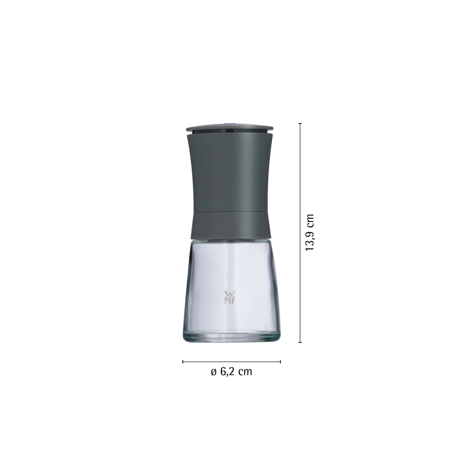 Salz- & Pfeffermühlen|Gewürzmühlen|WMF Trend Gewürzmühlen-Set, 2-teilig, grau