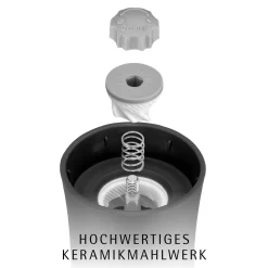 Salz- & Pfeffermühlen|Gewürzmühlen|WMF Trend Gewürzmühlen-Set, 2-teilig, grau