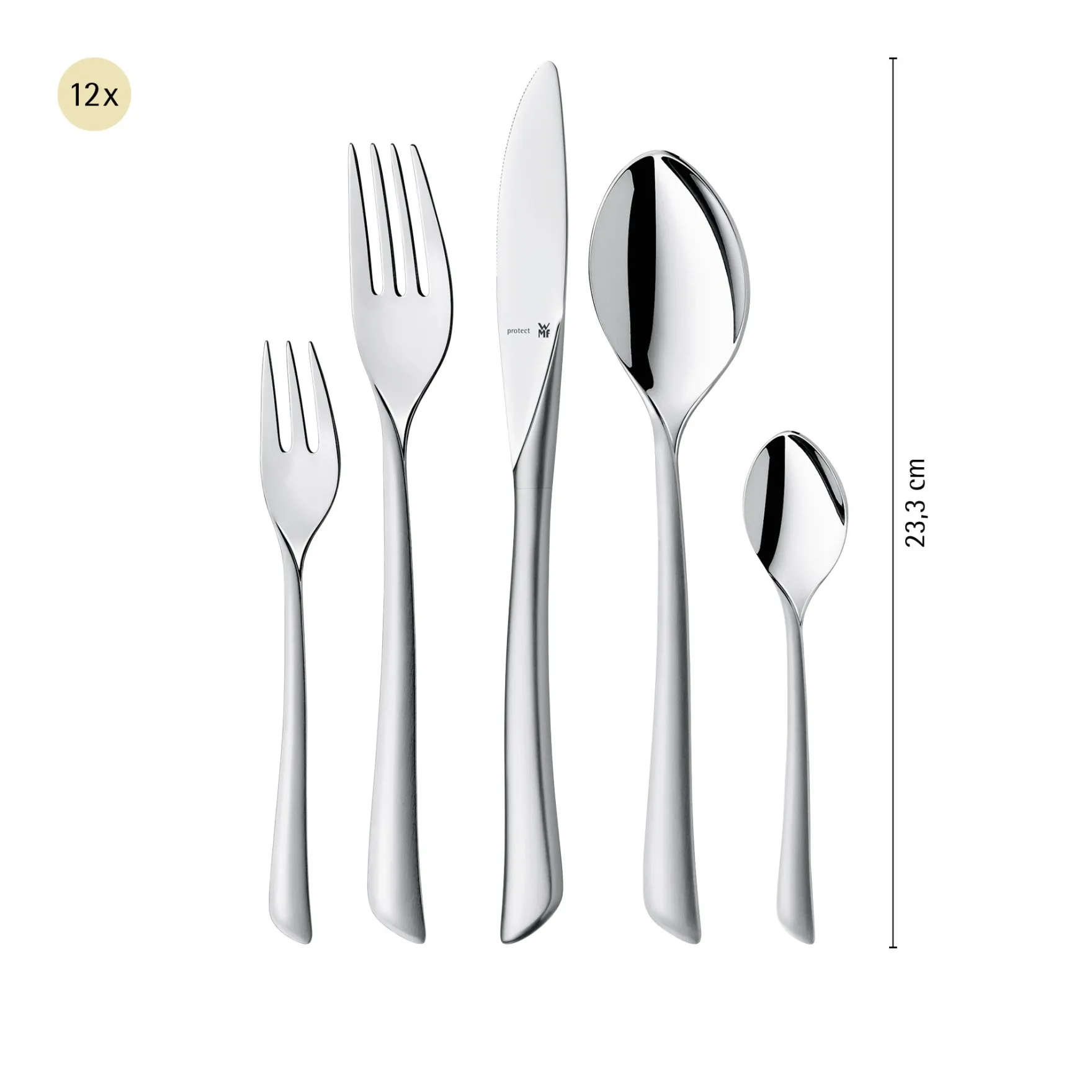 Besteck-Sets|WMF Virginia Besteck-Set, 66-teilig, Cromargan protect®