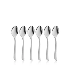 Löffel|WMF Virginia Espressolöffel-Set, 6 Stück, Cromargan protect®