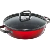 Schmorpfannen|Pfannen Mit Deckel|WMF Fusiontec Mineral Roasting Pan 28cm Red with lid