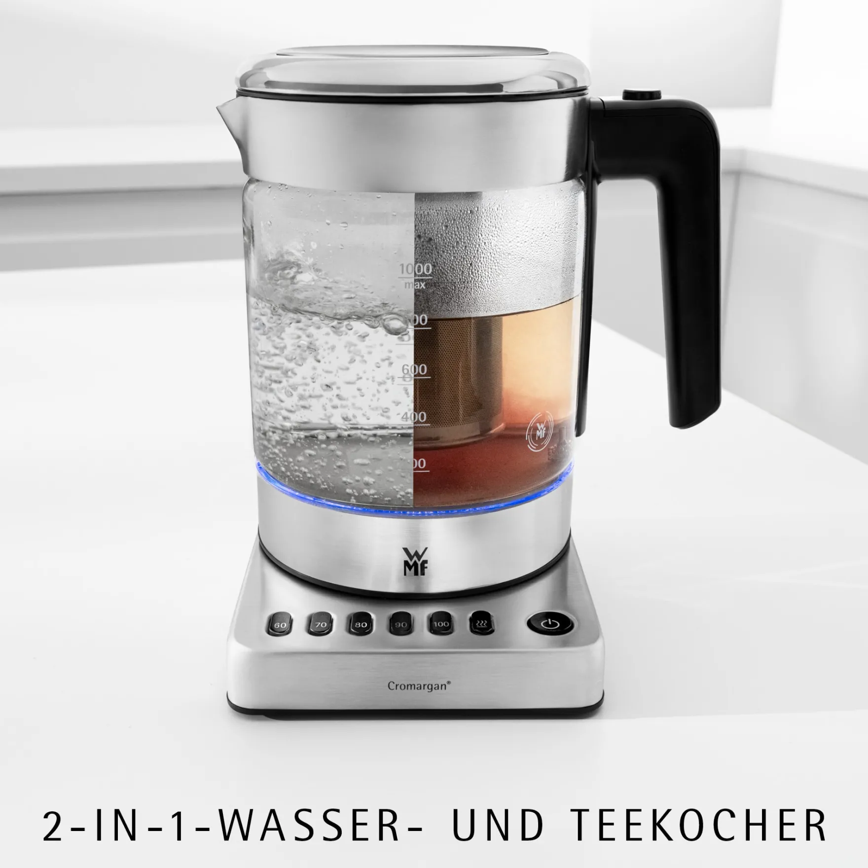Weitere Küchengeräte|Wasserkocher|WMF KÜCHENminis Glas-Wasserkocher Vario 1,0 l