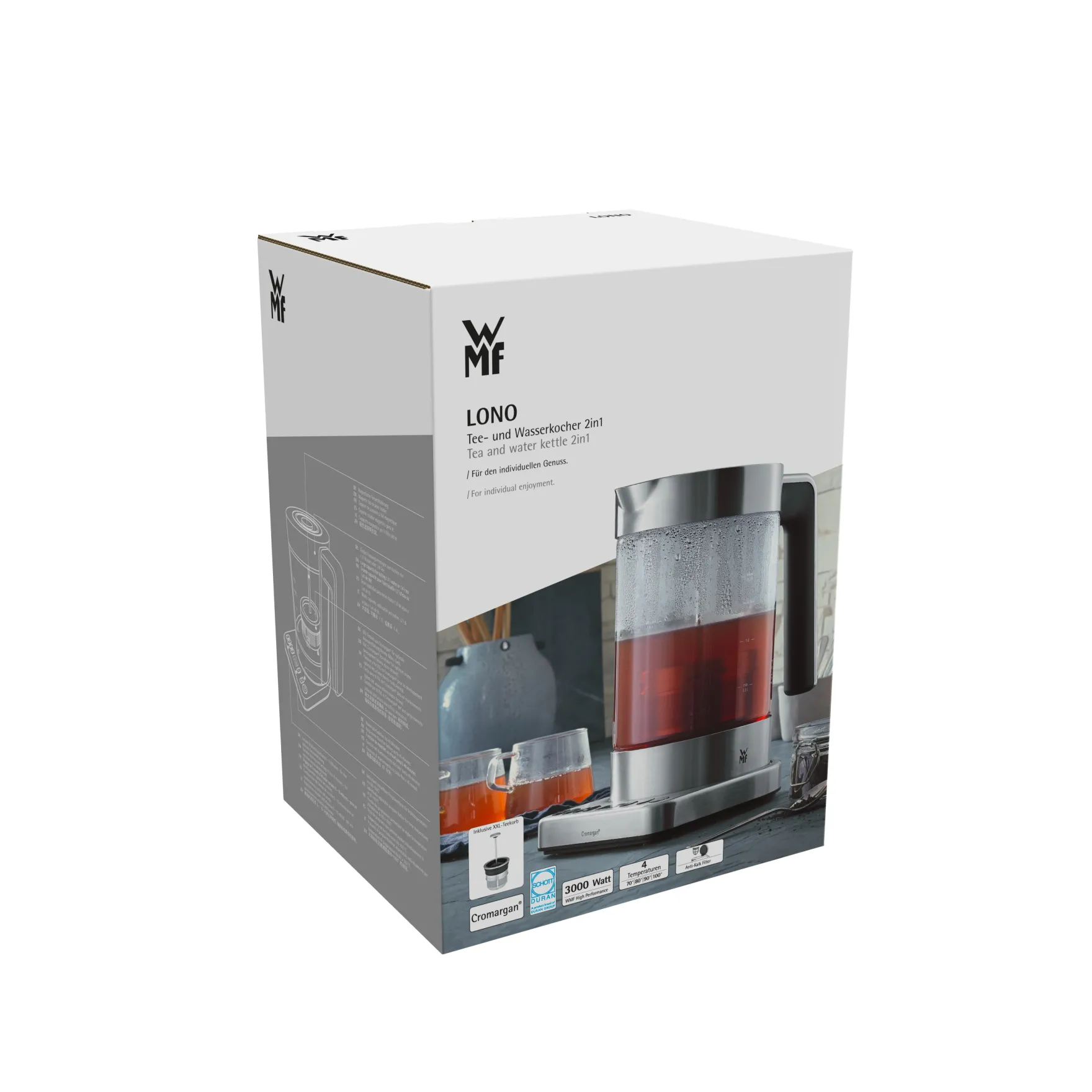 Wasserkocher|Weitere Küchengeräte|WMF Lono Tee- und Wasserkocher 2-in-1, 1,7 l