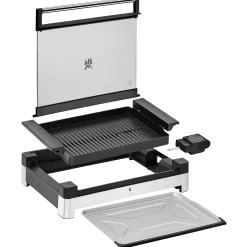 Elektrogrills|WMF Lono Tischgrill gerippt mit Glasdeckel