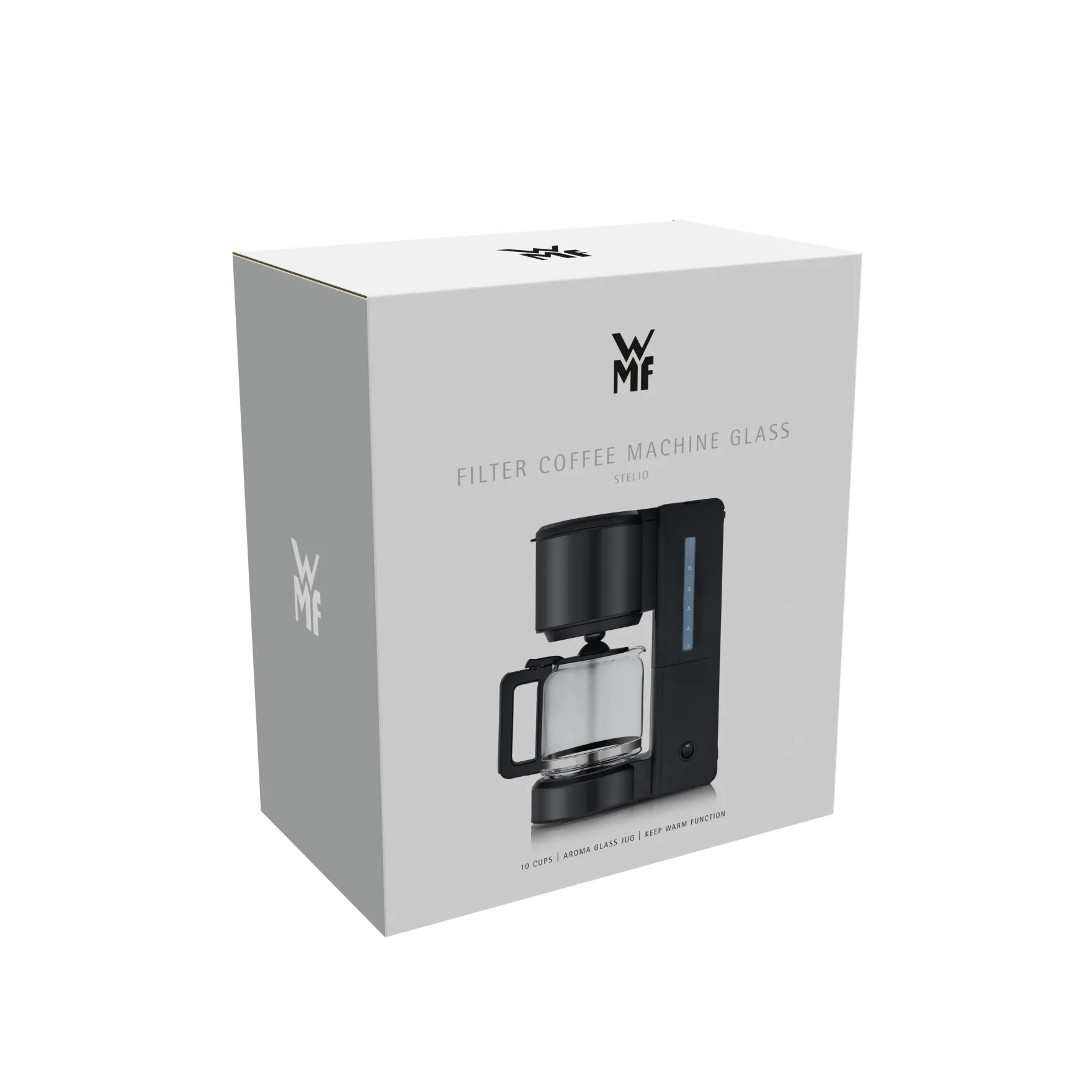 Filterkaffeemaschinen|WMF Stelio Kaffeemaschine Glas, Deep Black