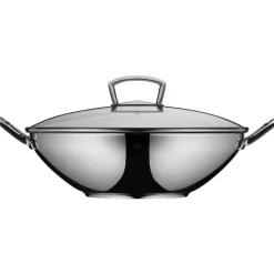 Woks|Pfannen Mit Deckel|WMF Wok mit Glasdeckel, 36 cm