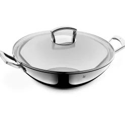 Woks|Pfannen Mit Deckel|WMF Wok mit Glasdeckel, 36 cm